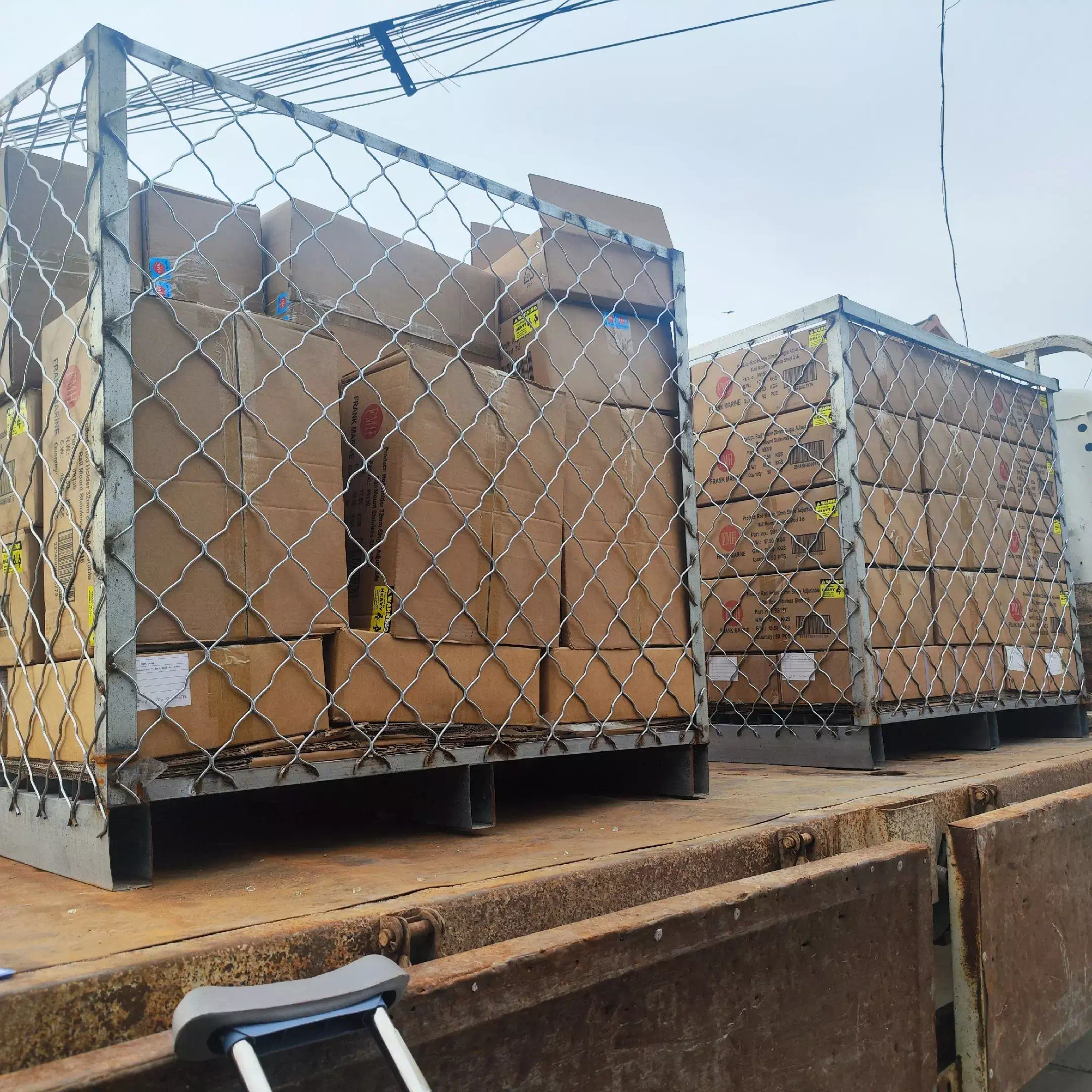 Goods loaded and ready for shipment to the port