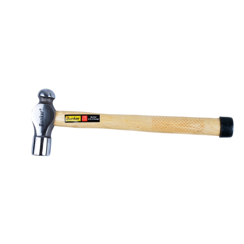 Round Head Hammer with Diamond Wood Anti-Slip Handle