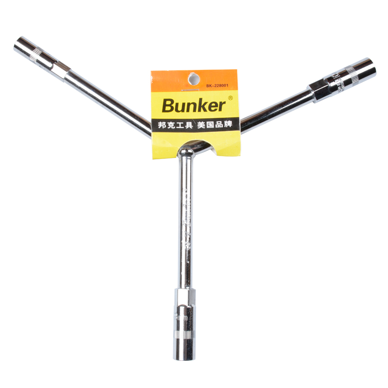 Y-Shaped Cr-V Triple Wrench