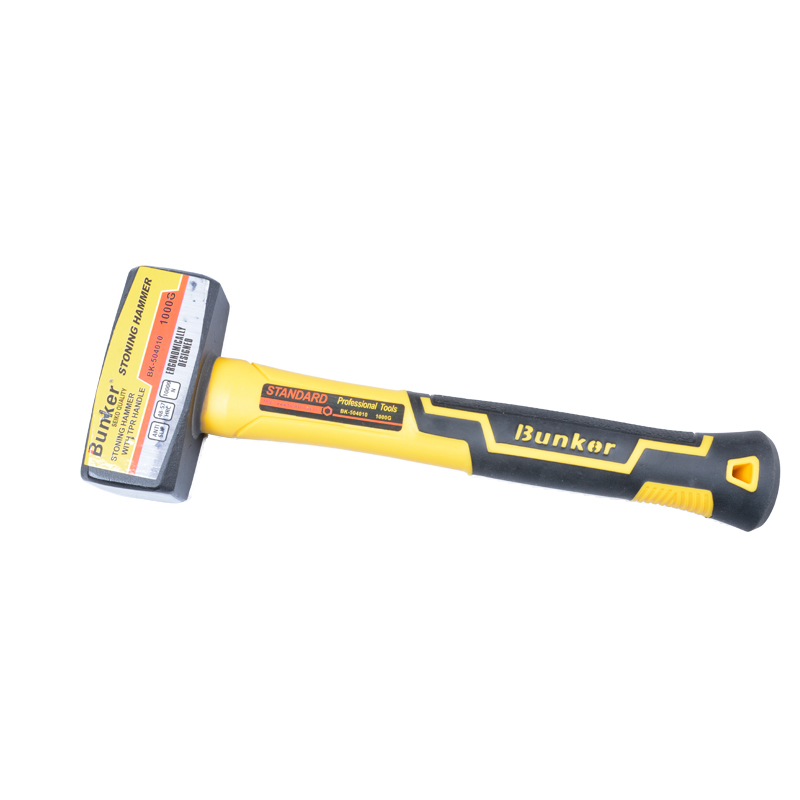 Stoning Hammer with TPR Handle Forged Steel Masonry Hammer from Dawei Metal