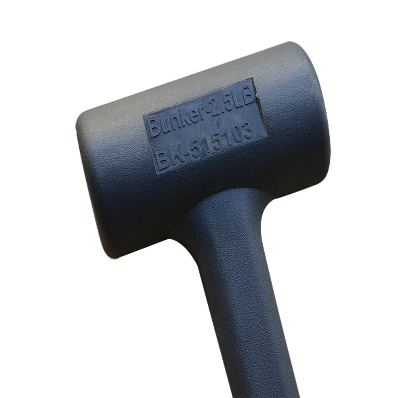 High Grade Non-Elastic Fiber Rubber Hammer Fiberglass Handle Mallet from Dawei Metal