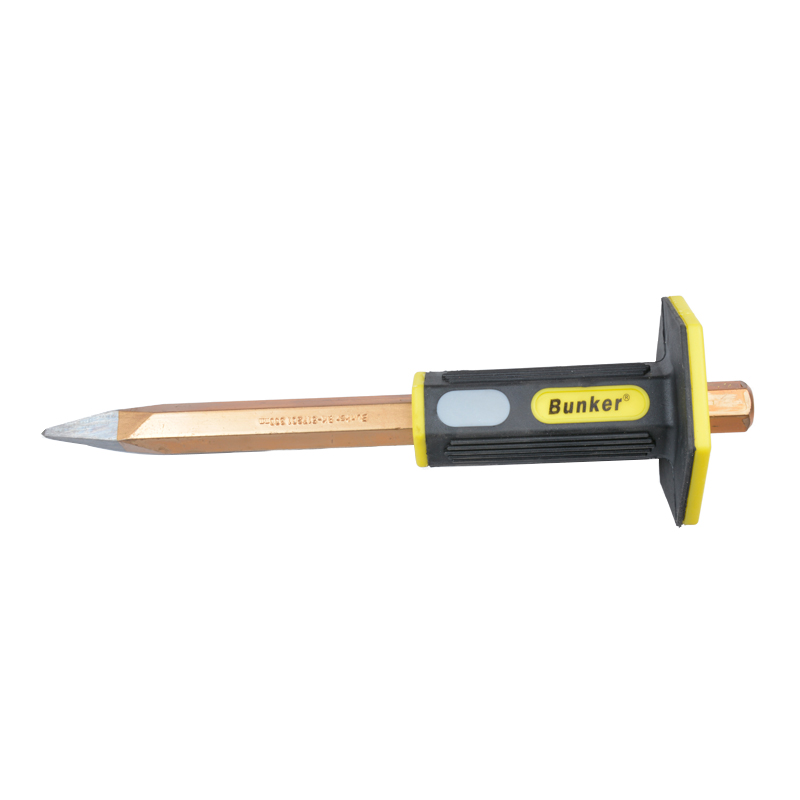 Rubber Handled Pointed Chisel Forged Steel Masonry Point Chisel from Dawei Metal