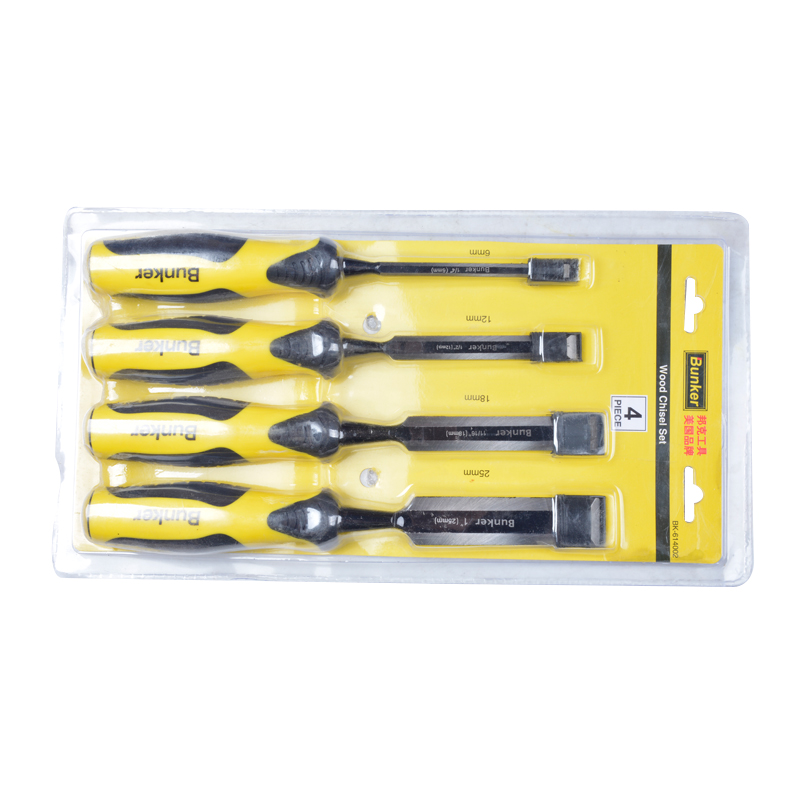 Two Color Handle Woodworking Chisel Set High Carbon Steel Wood Chisel Kit