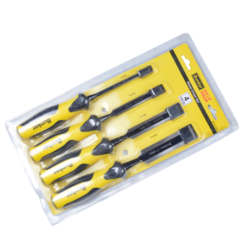 Two Color Handle Woodworking Chisel Set High Carbon Steel Wood Chisel Kit from Dawei Metal
