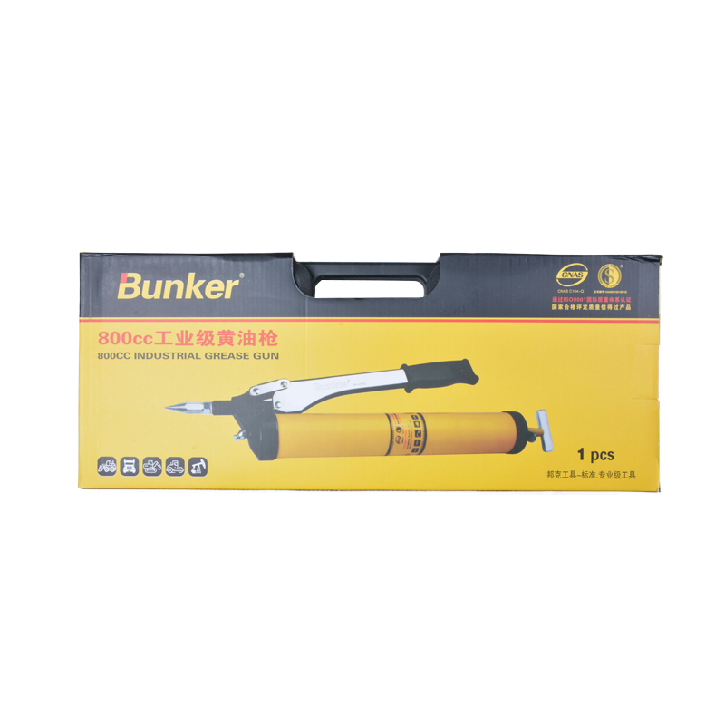 800CC Industrial Grade Single Pole Grease Gun Heavy Duty Lubrication Tool from Dawei Metal