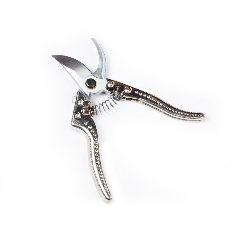 8 Inch Silver Handle Pruning Shears Garden Fruit Tree Pruning Scissors