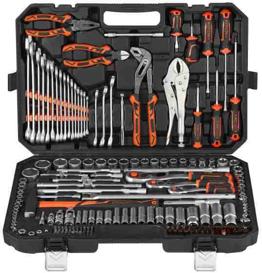 202PCS 180PCS 222PCS Socket Tool Set Professional Mechanic Tool Kit Cr-V Steel from Dawei Metal
