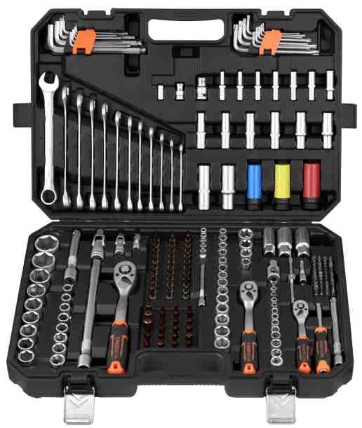 202PCS 180PCS 222PCS Socket Tool Set Professional Mechanic Tool Kit Cr-V Steel from Dawei Metal