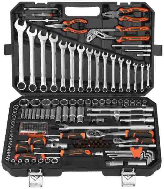 156PCS 160PCS 169PCS Socket Tool Set 1/4 1/2 Drive Professional Mechanic Tool Kit from Dawei Metal