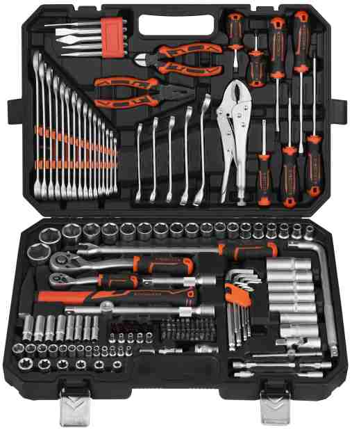 156PCS 160PCS 169PCS Socket Tool Set 1/4 1/2 Drive Professional Mechanic Tool Kit
