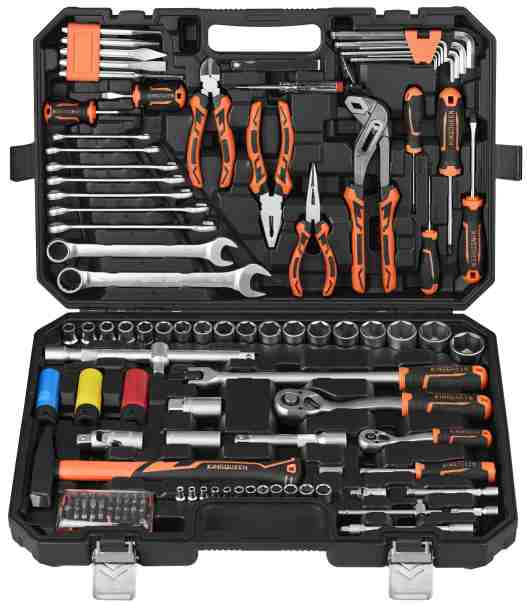 129PCS 160PCS Socket Tool Set 1/4 3/8 1/2 Drive Professional Mechanic Tool Kit