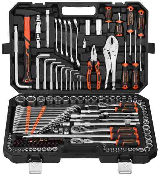148PCS 149PCS 150PCS Socket Tool Set 1/4 3/8 1/2 Drive Professional Mechanic Tool Kit