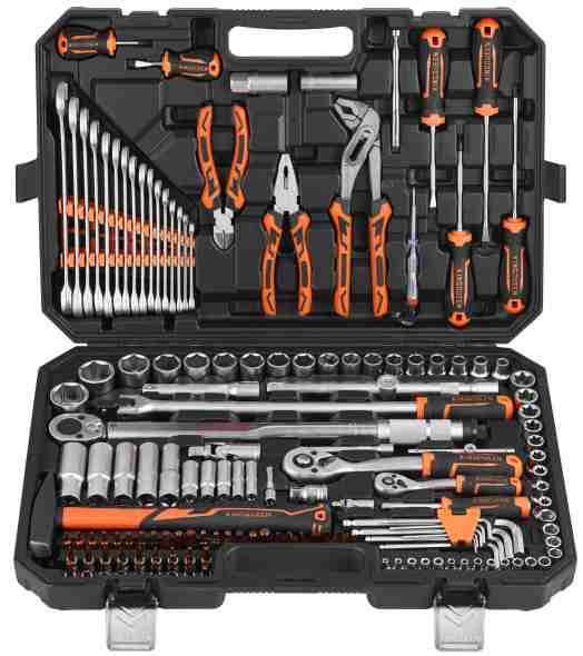 148PCS 149PCS 150PCS Socket Tool Set 1/4 3/8 1/2 Drive Professional Mechanic Tool Kit from Dawei Metal