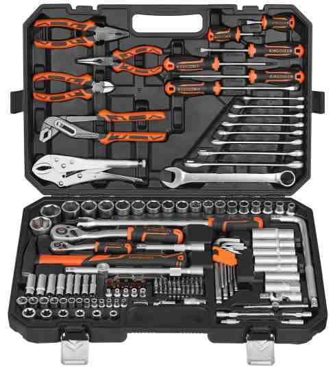 152PCS 132PCS 136PCS Socket Tool Set 1/4 3/8 1/2 Drive Professional Tool Kit Manufacturer