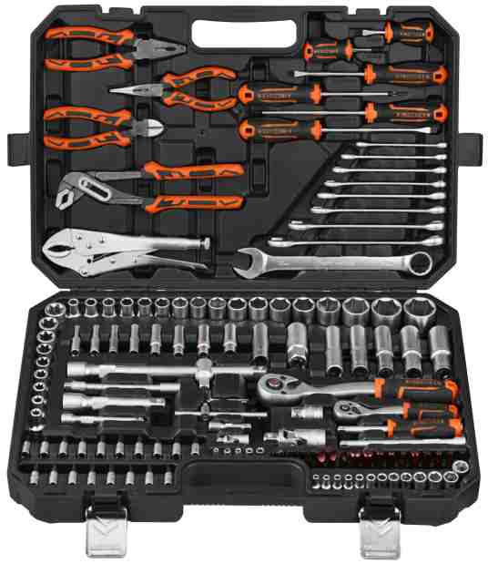 131PCS 129PCS 116PCS Socket Tool Set 1/4 3/8 1/2 Drive Mechanic Tool Kit Manufacturer