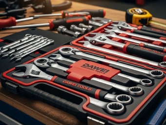Professional Gear Wrench Tool Set for Home Repair and Auto Maintenance | Dawei Tools Wrench Set